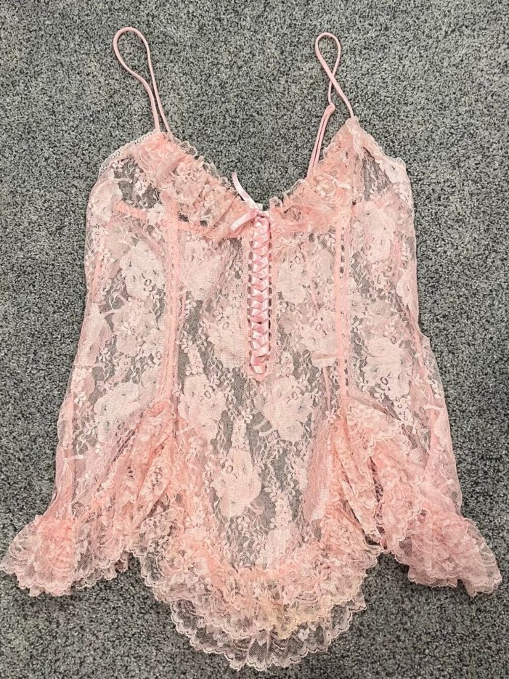 S.G. for Escanté vintage lingerie lace top